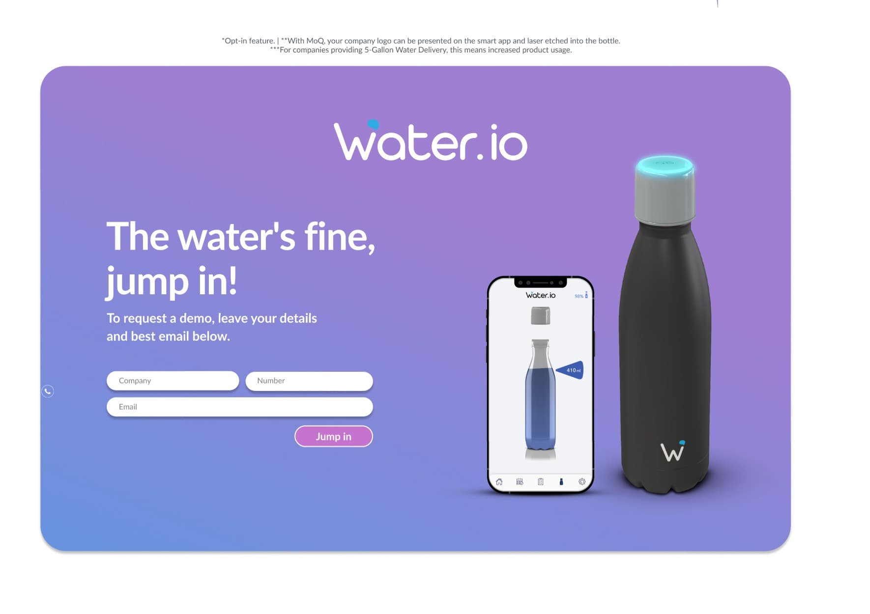 Water IO Website — תמונה 4